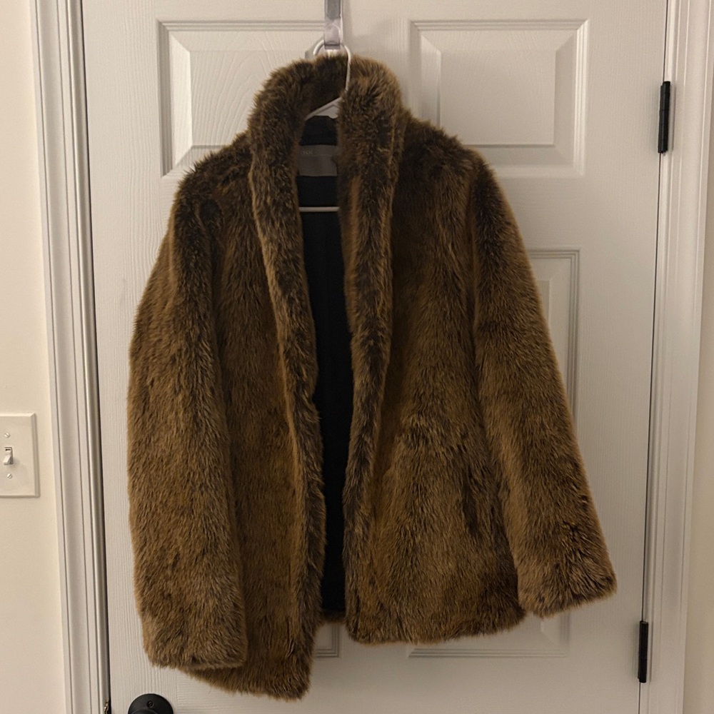 ASOS Dark Brown Faux Fur Jacket